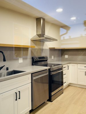 San Lorenzo- ADU - We have successfully completed the construction of a 500 sq. ft. Accessory Dwelling Unit (ADU) in San Lorenzo, California. This fully equipped unit includes two bedrooms, one bathroom, and an L-shaped kitchen. The project was executed over a five-month period, incorporating the installation of dedicated electrical, and water systems to meet the client's requirements and ensure seamless functionality. San Lorenzo- ADU - We have successfully completed the construction of a 500 sq. ft. Accessory Dwelling Unit (ADU) in San Lorenzo, California. This fully equipped unit includes two bedrooms, one bathroom, and an L-shaped kitchen. The project was executed over a five-month period, incorporating the installation of dedicated electrical, and water systems to meet the client's requirements and ensure seamless functionality.