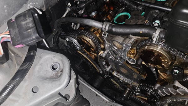 Timing on Buick Enclave - Repaired timing and vvt gear. Timing on Buick Enclave - Repaired timing and vvt gear.