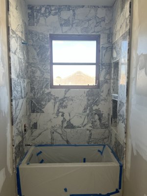 Bathroom tile installation - We do tiles also, simple and quick tile installation for our regular customer Bathroom tile installation - We do tiles also, simple and quick tile installation for our regular customer