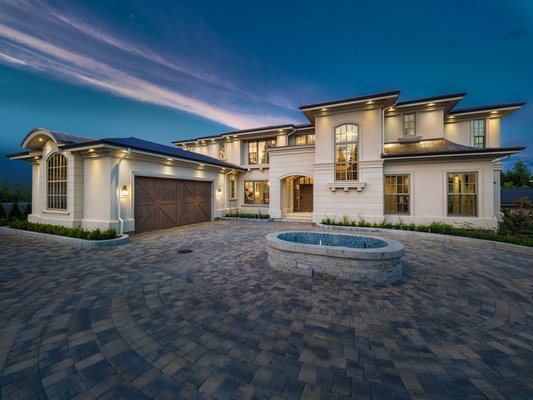 New Luxury Home Landscaping - brand new construction. We are showcasing the outdoor living area.