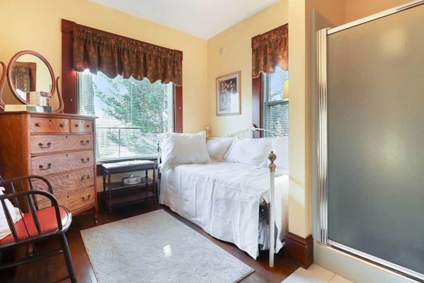 Pretty N Plaid - Our Pretty N Plaid room is perfect for a single traveler, though two can occupy this room with use of our trundle bed tucked neatly under the daybed. This room is on the first floor, nestled between our bright sunroom and the kitchen area.
Locally sourced, fresh made breakfast/brunch is served between 8-11am for our guests. Contact the innkeeper for details on what is being served during your stay.
Our guests all have access to all common areas, too! Pretty N Plaid - Our Pretty N Plaid room is perfect for a single traveler, though two can occupy this room with use of our trundle bed tucked neatly under the daybed. This room is on the first floor, nestled between our bright sunroom and the kitchen area.
Locally sourced, fresh made breakfast/brunch is served between 8-11am for our guests. Contact the innkeeper for details on what is being served during your stay.
Our guests all have access to all common areas, too!