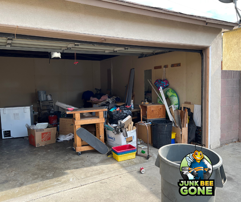 Garage Clean Out - January 2025 - This project showcases a complete garage clean out in the San Gabriel Valley. Our team efficiently removed clutter, old furniture, and debris, transforming the space into a clean and functional area. Whether you're preparing for a home project or simply reclaiming valuable storage, our junk removal services are tailored to meet your needs. We specialize in garage clean outs, furniture removal, and more—serving cities like Pasadena, Monterey Park, and West Covina. Contact us today for fast, professional service!
