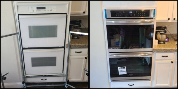 Replaced double wall oven. - Replaced double wall oven.