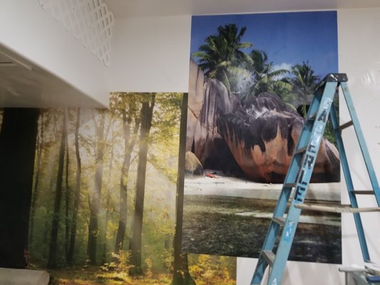 wall paper design - we install allover the walls wall paper for a custom business with different landscape portrays wall paper design - we install allover the walls wall paper for a custom business with different landscape portrays