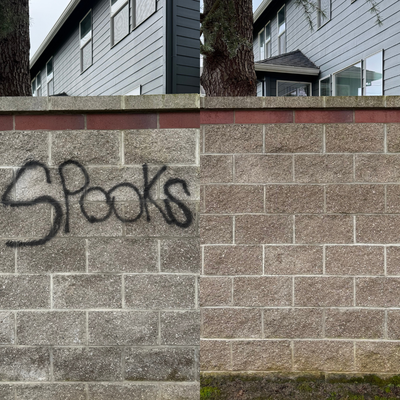 Graffiti Removal - Here’s a look at some of our recent graffiti removal work. We use safe, effective products that get the job done without damaging the surface. Clean results, no harsh chemicals—just a fresh start for your property. Graffiti Removal - Here’s a look at some of our recent graffiti removal work. We use safe, effective products that get the job done without damaging the surface. Clean results, no harsh chemicals—just a fresh start for your property.