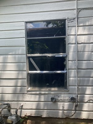Window Installation - Old windows replaced built frame and replaced Window