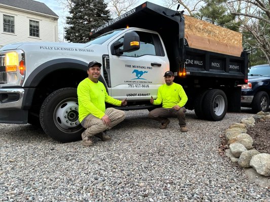 creating natural steps stone - This project was created for the crew with out any plans