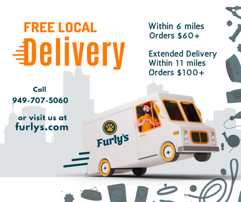 Home Delivery!! - Free delivery on orders $60+ (within 6 miles), $100+ (6-11 miles)
We deliver! Every day of the week!! Home Delivery!! - Free delivery on orders $60+ (within 6 miles), $100+ (6-11 miles)
We deliver! Every day of the week!!