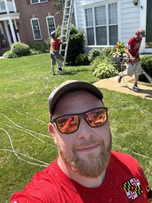 On the job - Here’s a few pictures of the crew getting some jobs done together. Teamwork makes the dream work! On the job - Here’s a few pictures of the crew getting some jobs done together. Teamwork makes the dream work!