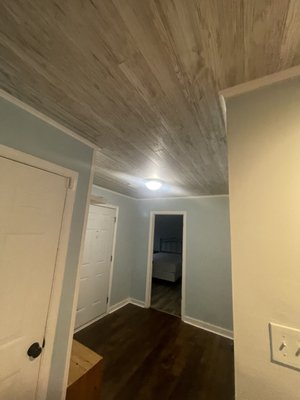 Ceiling Paneling - This customer wanted to give their living space a more customized look and reached out to us to install ceiling panels. We enjoyed working on this project and are looking forward to doing more in the future. Ceiling Paneling - This customer wanted to give their living space a more customized look and reached out to us to install ceiling panels. We enjoyed working on this project and are looking forward to doing more in the future.