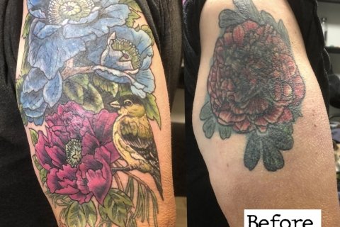 Cover-ups - Got an old tattoo that just doesn't do it for you anymore? Get a cover-up by one of our fantastic artists!