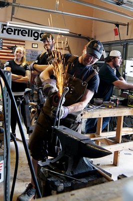 Private Knife Making Classes - Our Bladesmiths provide 1 to 2 day knife making classes custom built to help you and a group of 2 to 6 people create a knife from a billet of steel. Traditional Blacksmithing techniques are combined with modern tools to create one of a kind heirlooms. Call us to inquire about scheduling a class. Private Knife Making Classes - Our Bladesmiths provide 1 to 2 day knife making classes custom built to help you and a group of 2 to 6 people create a knife from a billet of steel. Traditional Blacksmithing techniques are combined with modern tools to create one of a kind heirlooms. Call us to inquire about scheduling a class.