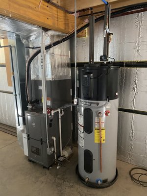 Hybrid Water Heater - AO Smith 900 Series Hybrid Heat Pump Water Heater Residential Installation. Our team expertly installed this energy-efficient unit in a West Springfield, MA home, providing reliable and cost-effective hot water solutions. Trust us for seamless installations and top-notch service! Hybrid Water Heater - AO Smith 900 Series Hybrid Heat Pump Water Heater Residential Installation. Our team expertly installed this energy-efficient unit in a West Springfield, MA home, providing reliable and cost-effective hot water solutions. Trust us for seamless installations and top-notch service!