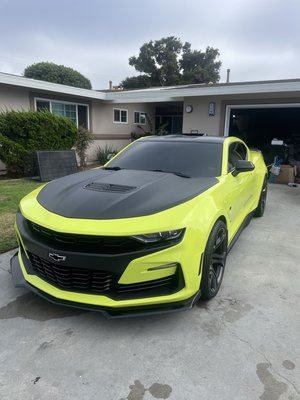Camaro Standard Detail - Standard detail for this lime green camaro! Camaro Standard Detail - Standard detail for this lime green camaro!