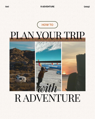Plan your trip with us - Ever wonder what it's like to work with a dedicated travel planner? With R Adventure, we tailor your trip to fit your needs, from personalized itineraries to insider tips. Let us handle the details so you can focus on making memories with loved ones. Your perfect adventure starts here! Contact us to get started.