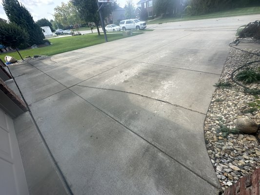 Driveway walkway 2 - We recently took on a project that involved a pretty dirty driveway and sidewalk, and the results were truly remarkable! The accumulation of dirt, grime, and stains had dulled the surfaces, making them look neglected.
After our thorough cleaning process, we revealed the original charm of both the driveway and sidewalk. The transformation was stunning, with vibrant colors and textures shining through. Our client was thrilled with the outcome, and it was rewarding to see their space revitalized. At K&W Pressure Washing, we take pride in delivering exceptional results that enhance the beauty and safety of your property! Driveway walkway 2 - We recently took on a project that involved a pretty dirty driveway and sidewalk, and the results were truly remarkable! The accumulation of dirt, grime, and stains had dulled the surfaces, making them look neglected.
After our thorough cleaning process, we revealed the original charm of both the driveway and sidewalk. The transformation was stunning, with vibrant colors and textures shining through. Our client was thrilled with the outcome, and it was rewarding to see their space revitalized. At K&W Pressure Washing, we take pride in delivering exceptional results that enhance the beauty and safety of your property!