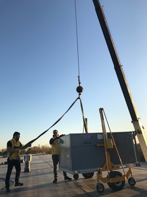 RTU Installation Project - Green Air Care replaced 40 RTU units for this customer within one week period.
We offer both commercial and residential HVAC services near you. Give us a call to get a free estimate on your project.