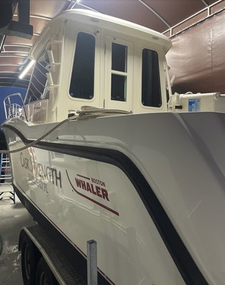 Boston Whaler Cuddy Restoration - Fully restored this Boston Whaler for the show. This job took 4 step process, wet sanding, compounding, polishing, polymer sealant si02 infused ceramic wax. Boston Whaler Cuddy Restoration - Fully restored this Boston Whaler for the show. This job took 4 step process, wet sanding, compounding, polishing, polymer sealant si02 infused ceramic wax.