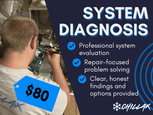 Residential System Diagnosis - $80 - We diagnose the problem and explain your options for just $80. Residential System Diagnosis - $80 - We diagnose the problem and explain your options for just $80.