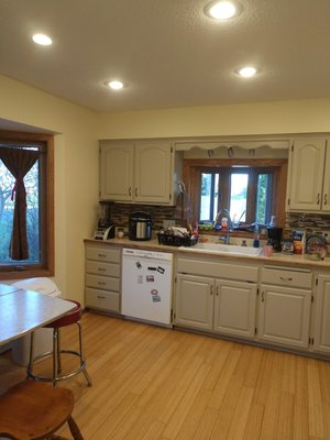 Before & After's of Kitchen Remodel in Maple Grove - This was an amazing transformation. CW Design had the cabinets painted to correlate with the existing countertop and backsplash. Just by painting the kitchen cabinets CW Design made the kitchen from dark & gloomy to bright & beautiful. It's inspiring what paint can do. Before & After's of Kitchen Remodel in Maple Grove - This was an amazing transformation. CW Design had the cabinets painted to correlate with the existing countertop and backsplash. Just by painting the kitchen cabinets CW Design made the kitchen from dark & gloomy to bright & beautiful. It's inspiring what paint can do.