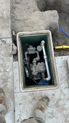 Gas Line Installation - Technician performed a New  2” Gas poly pipe for a property.