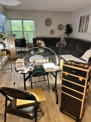 Mobile Nail Technician - Greetings, I am a professional mobile nail technician offering services in the comfort of your own home. I specialize in traditional manicures and pedicures, as well as Regular Gel, Overlay (Hard Gel), Gelx extensions, and a wide range of nail art and designs. I can recreate any look you find inspiring on social media. All of the polish products I use are Made in the USA, ensuring high quality, long-lasting, and durable results. I am available at your convenience. Mobile Nail Technician - Greetings, I am a professional mobile nail technician offering services in the comfort of your own home. I specialize in traditional manicures and pedicures, as well as Regular Gel, Overlay (Hard Gel), Gelx extensions, and a wide range of nail art and designs. I can recreate any look you find inspiring on social media. All of the polish products I use are Made in the USA, ensuring high quality, long-lasting, and durable results. I am available at your convenience.