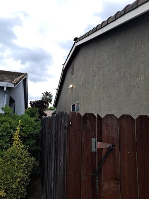 Security Lighting - Exterior of Home - The client requested security lighting on the Exterior of their home. BHB Energy Group provided the lights, materials and installed the lights to complete this project.
