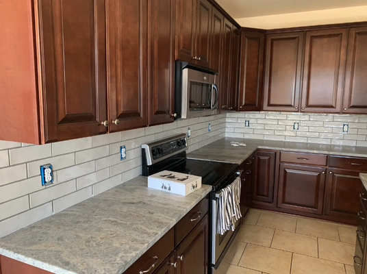 Interior remodels - Our big projects can cover all cosmetic changes you need to update or renovate your home! We replace flooring and tile, we install finishing work mouldings, facets, and complete painting and caulking.
