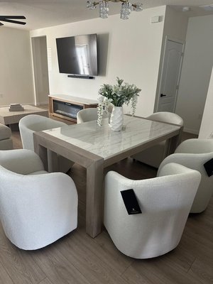 Real homes: Dining room - Real homes, real style. ✨ Explore dining rooms furnished, delivered and set up by Furnikoure.