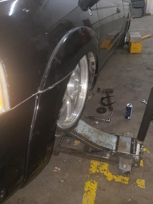 2005 Nissan Frontier - 2005 Nissan Frontier came into the shop stating his truck stopped on the highway we went to him to see how bad it was only to learn that his control arm completely broke at the mount I called my wrecker service we deal with got the truck to the shop, then started to to begin the process. We had a plan to get it all done, got everything prepped. We welded the mount s back on painted everything ordered all new hardware then assembled with all new parts, customer was called to come check out the process. We pulled it out the shop washed it prior to being picked up 2005 Nissan Frontier - 2005 Nissan Frontier came into the shop stating his truck stopped on the highway we went to him to see how bad it was only to learn that his control arm completely broke at the mount I called my wrecker service we deal with got the truck to the shop, then started to to begin the process. We had a plan to get it all done, got everything prepped. We welded the mount s back on painted everything ordered all new hardware then assembled with all new parts, customer was called to come check out the process. We pulled it out the shop washed it prior to being picked up
