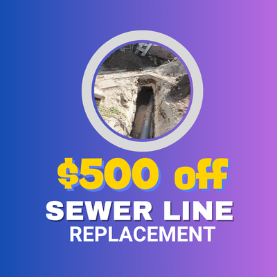 Sewer Line Replacement - Complete removal and replacement of damaged or outdated sewer line to restore proper flow and prevent future backups. Work includes trenching, new pipe installation, backfilling, and final site cleanup. Performed with minimal disruption and in full compliance with local codes.
