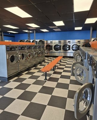 Laundromat - At Laundry Express in Middletown, we believe laundry should be simple, comfortable, and stress-free. That’s why we’ve created a modern laundromat with plenty of free parking, free Wi-Fi, a lounge with couches and TV, and vending machines for your convenience.
Our high-capacity machines handle everything from small loads to family-size laundry, while our loyalty rewards program and free dryer sheets add extra value to every visit. With ADA accessibility and a clean, welcoming environment, Laundry Express is here to make every wash a better experience. Laundromat - At Laundry Express in Middletown, we believe laundry should be simple, comfortable, and stress-free. That’s why we’ve created a modern laundromat with plenty of free parking, free Wi-Fi, a lounge with couches and TV, and vending machines for your convenience.
Our high-capacity machines handle everything from small loads to family-size laundry, while our loyalty rewards program and free dryer sheets add extra value to every visit. With ADA accessibility and a clean, welcoming environment, Laundry Express is here to make every wash a better experience.