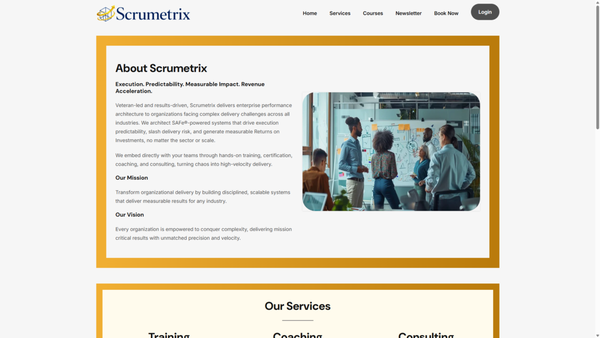 scrumetrix.com - Website for Scrumetrix LLC scrumetrix.com - Website for Scrumetrix LLC