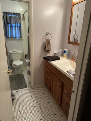 Bathroom Remodel - Removed non bearing wall.
Complete reconfigure of existing layout. Bathroom Remodel - Removed non bearing wall.
Complete reconfigure of existing layout.