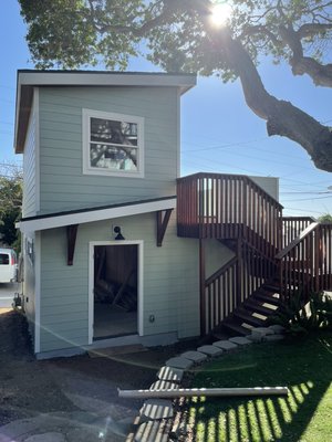 Additional dwelling unit - This project was adding a additional livable structure with a deck view of the water that was separated from the lower level so it could be rented out and still be enjoyed by both party’s.  Permits and plans were provided to us. We provided material and labor at a good price to keep all involved excited about the outcome. I look forward to speaking with you about a upcoming project you have in mind!