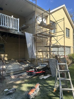 Lincolnwood Il - Elevator brick veneer