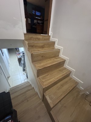 Stairs and handrail installation - This job has been done by Handy Helper. Before this transformation the stairs looked old, rough, misplaced, and unfinished. With the help of Handy Helper it was done amazingly and quickly. Handy Helper made the customer satisfied and happy. Stairs and handrail installation - This job has been done by Handy Helper. Before this transformation the stairs looked old, rough, misplaced, and unfinished. With the help of Handy Helper it was done amazingly and quickly. Handy Helper made the customer satisfied and happy.