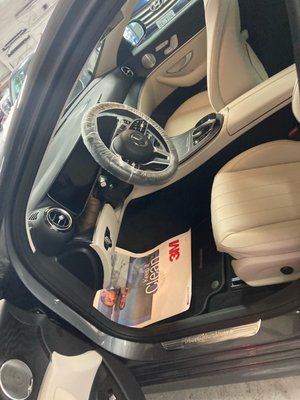 Mercedes receiving Gold Package with sealant coating of protection - This was a full detail on a Mercedes E300 inside and out, this car also received our sealant package as well for it’s level of protection for the paint. This gives the car 1-2 protection to the exterior from outside elements and a glass like shine thats better than factory. This project also received our 1-step paint correction and polish to help remove some of the blemishes, wash marks and marring that was on the car. Mercedes receiving Gold Package with sealant coating of protection - This was a full detail on a Mercedes E300 inside and out, this car also received our sealant package as well for it’s level of protection for the paint. This gives the car 1-2 protection to the exterior from outside elements and a glass like shine thats better than factory. This project also received our 1-step paint correction and polish to help remove some of the blemishes, wash marks and marring that was on the car.