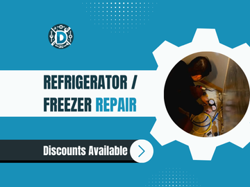Refrigerator  & Freezer repair services - When your refrigerator or freezer is in need of repair, trust the experts at Dara Appliance Repair to get it back up and running. 

Our skilled technicians specialize in refrigerator and freezer repair services, ensuring your kitchen appliances are functioning efficiently. Whether you're experiencing cooling issues, strange noises, or any other problem, we're here to help. We offer prompt and professional refrigerator and freezer repair services, with technicians available near you. 
Plus, take advantage of our special offers.

Don't let a malfunctioning refrigerator or freezer disrupt your daily routine; contact us today for reliable repair solutions.