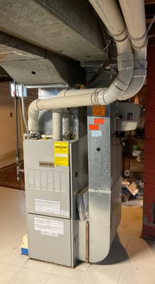 New Furnace and Ac installation - These are photos of a install we did recently, we replaced a 20+ year old unit with a Hi Efficiency Trance Furnace and AC. New Furnace and Ac installation - These are photos of a install we did recently, we replaced a 20+ year old unit with a Hi Efficiency Trance Furnace and AC.