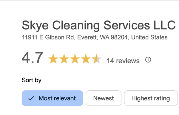 Other Reviews | Reseñas | References - Thank you for considering SKYE Cleaning Service for your next cleaning. We appreciate your understanding as we continue to grow our Yelp reviews organically. As a non-native english speaker there have been language barriers in the past with clients. However, we are always dedicated to providing the best service and since then have improved our communication with clients.
We are looking forward to providing top tier service if given the chance. In the meantime checkout what others have said about service elsewhere online and always feel free to contact us for general guidance, to book same/next day service or for free estimates! Other Reviews | Reseñas | References - Thank you for considering SKYE Cleaning Service for your next cleaning. We appreciate your understanding as we continue to grow our Yelp reviews organically. As a non-native english speaker there have been language barriers in the past with clients. However, we are always dedicated to providing the best service and since then have improved our communication with clients.
We are looking forward to providing top tier service if given the chance. In the meantime checkout what others have said about service elsewhere online and always feel free to contact us for general guidance, to book same/next day service or for free estimates!
