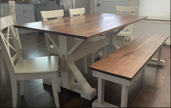Kitchen Tables & Picnic Benches - Customize a functional kitchen table to handle family and guests. Kitchen Tables & Picnic Benches - Customize a functional kitchen table to handle family and guests.