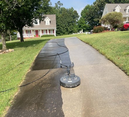 Driveway Pressure Washing - Want to boost your curb appeal? Call us today for a free estimate! Driveway Pressure Washing - Want to boost your curb appeal? Call us today for a free estimate!