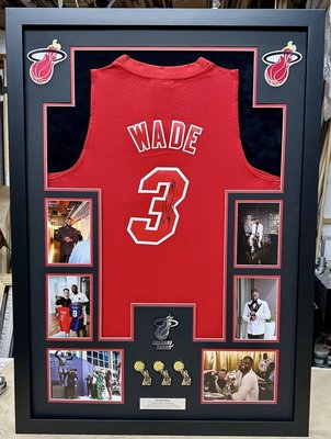 Custom Jersey Framing , - Free 5x7 Photo Frame with a minimum purchase of $100+ (not valid with any other offers)