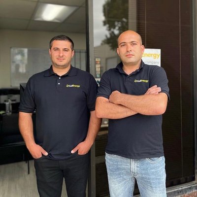 Meet The Team - We are proud to present to you the owners and the founders of Cali Energy - Levon and Artur.
They have been in the Solar industry for over a decade. In 2017 Levon and Artur decided to start their own company which could help Californians to get fast, honest, and great quality service.
Our main goal is to provide high quality service for our customers. We work hard every day to make sure that every single project goes smoothly and is on the right track.
The main reasons why people chose our company over any other is because we take responsibility, stand behind our work and care deeply about our customers.
Our clients is our family, and it is our priority to make sure they are treated as such” - Levon, Artur Meet The Team - We are proud to present to you the owners and the founders of Cali Energy - Levon and Artur.
They have been in the Solar industry for over a decade. In 2017 Levon and Artur decided to start their own company which could help Californians to get fast, honest, and great quality service.
Our main goal is to provide high quality service for our customers. We work hard every day to make sure that every single project goes smoothly and is on the right track.
The main reasons why people chose our company over any other is because we take responsibility, stand behind our work and care deeply about our customers.
Our clients is our family, and it is our priority to make sure they are treated as such” - Levon, Artur