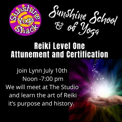 Reiki at Sunshine - Sunshine Reiki Room offers private Reiki Sessions by appointment only. Contact Lynn@sunshineyogashack.com Reiki at Sunshine - Sunshine Reiki Room offers private Reiki Sessions by appointment only. Contact Lynn@sunshineyogashack.com
