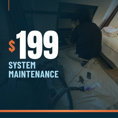 $199 HVAC System Maintenance Service - Keep your HVAC system running at its best with our $199 system maintenance service. Our technicians inspect, clean, and optimize your equipment to improve performance, efficiency, and reliability. $199 HVAC System Maintenance Service - Keep your HVAC system running at its best with our $199 system maintenance service. Our technicians inspect, clean, and optimize your equipment to improve performance, efficiency, and reliability.
