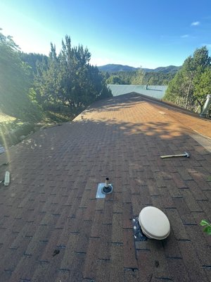 Metal Roof at High Rolls , New Mexico - This was a complete installation of galvalume roof , this shows some of the process of the installation. Metal Roof at High Rolls , New Mexico - This was a complete installation of galvalume roof , this shows some of the process of the installation.