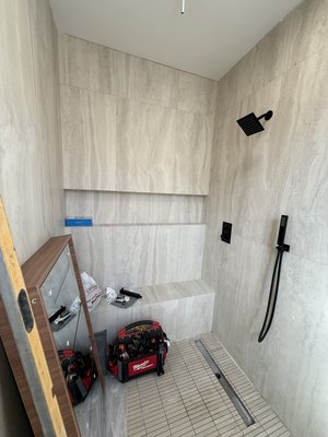 A two primary bathroom transformation in Palm Springs - Two Full Primary Bathroom Remodels
Complete renovation of two primary bathrooms, transformed from the framing stage into modern, spa-inspired spaces.
The project included new plumbing and electrical, waterproofing, large-format tile, custom shower niches, floating vanities with stone countertops, modern black fixtures, updated lighting, new toilets, and a beautiful freestanding soaking tub.
The finished bathrooms combine warm natural tones, clean modern lines, and quality craftsmanship for a comfortable, luxurious feel.
Progressive Home Remodeling
📞 323-423-6322
✉️ info@progressivehomeremodeling.com A two primary bathroom transformation in Palm Springs - Two Full Primary Bathroom Remodels
Complete renovation of two primary bathrooms, transformed from the framing stage into modern, spa-inspired spaces.
The project included new plumbing and electrical, waterproofing, large-format tile, custom shower niches, floating vanities with stone countertops, modern black fixtures, updated lighting, new toilets, and a beautiful freestanding soaking tub.
The finished bathrooms combine warm natural tones, clean modern lines, and quality craftsmanship for a comfortable, luxurious feel.
Progressive Home Remodeling
📞 323-423-6322
✉️ info@progressivehomeremodeling.com