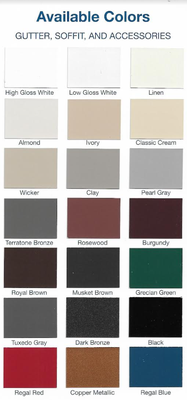Color Options - Call for a Free Estimate Color Options - Call for a Free Estimate